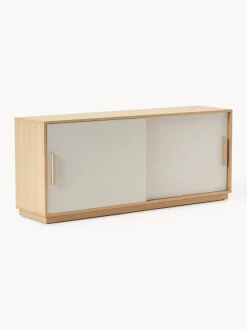 Aparador de madera con frente tapizado Wisp