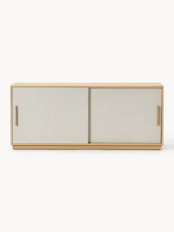 Aparador de madera con frente tapizado Wisp