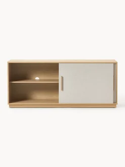 Aparador de madera con frente tapizado Wisp