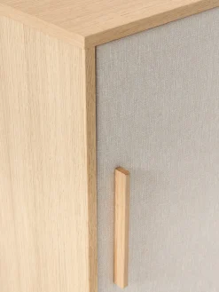 Aparador de madera con frente tapizado Wisp