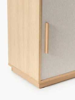 Aparador de madera con frente tapizado Wisp