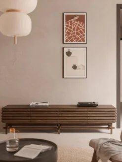 Aparador grande de madera de roble Pierce