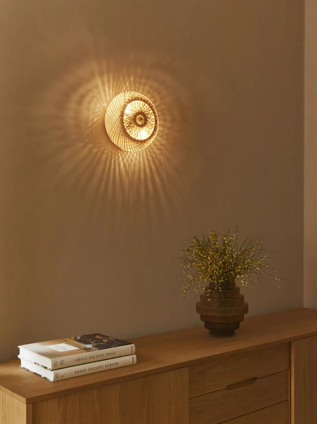 Aplique de bambú de diseño Evelyn