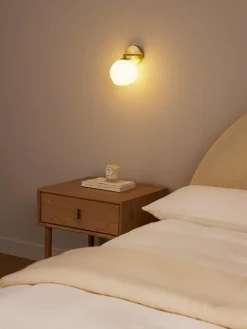 Aplique de vidrio opalino Josie