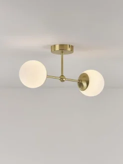 Aplique grande de vidrio opalino Beth