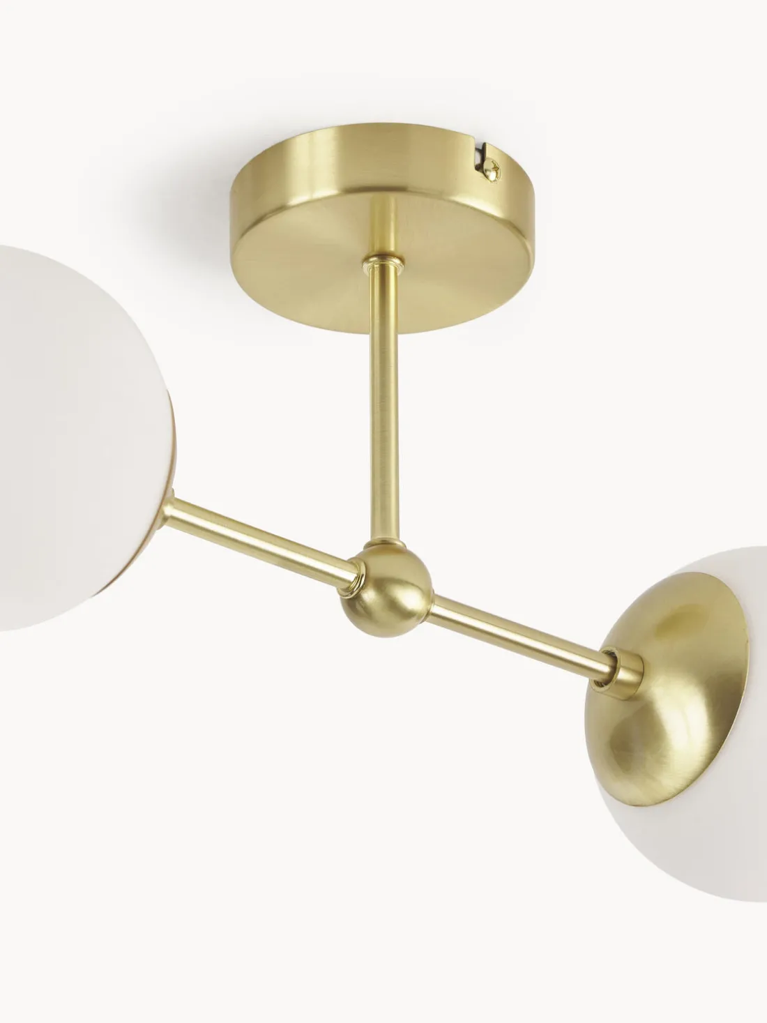 Aplique grande de vidrio opalino Beth