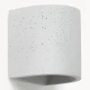 Aplique LED de hormigón para exterior Kyra