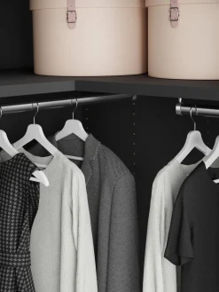 Armario esquinero modular Simone, 3 puertas (165 cm), variantes diferentes