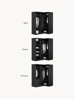 Armario esquinero modular Simone, 3 puertas (165 cm), variantes diferentes