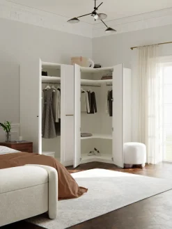 Armario esquinero modular Charlotte, 4 puertas (215 cm), diferentes variantes