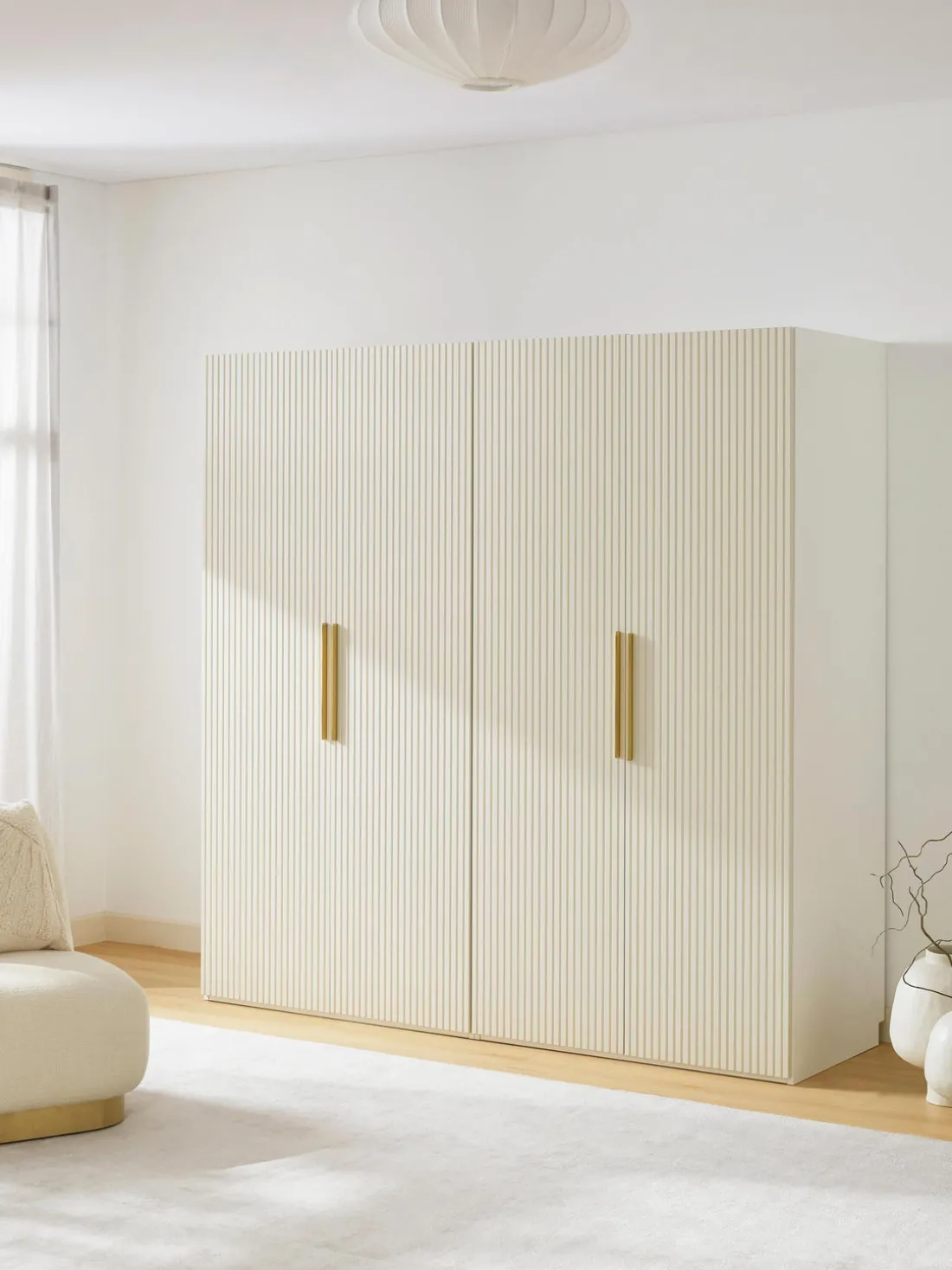 Armario modular con puertas giratorias Simone, An 200 cm, variantes diferentes