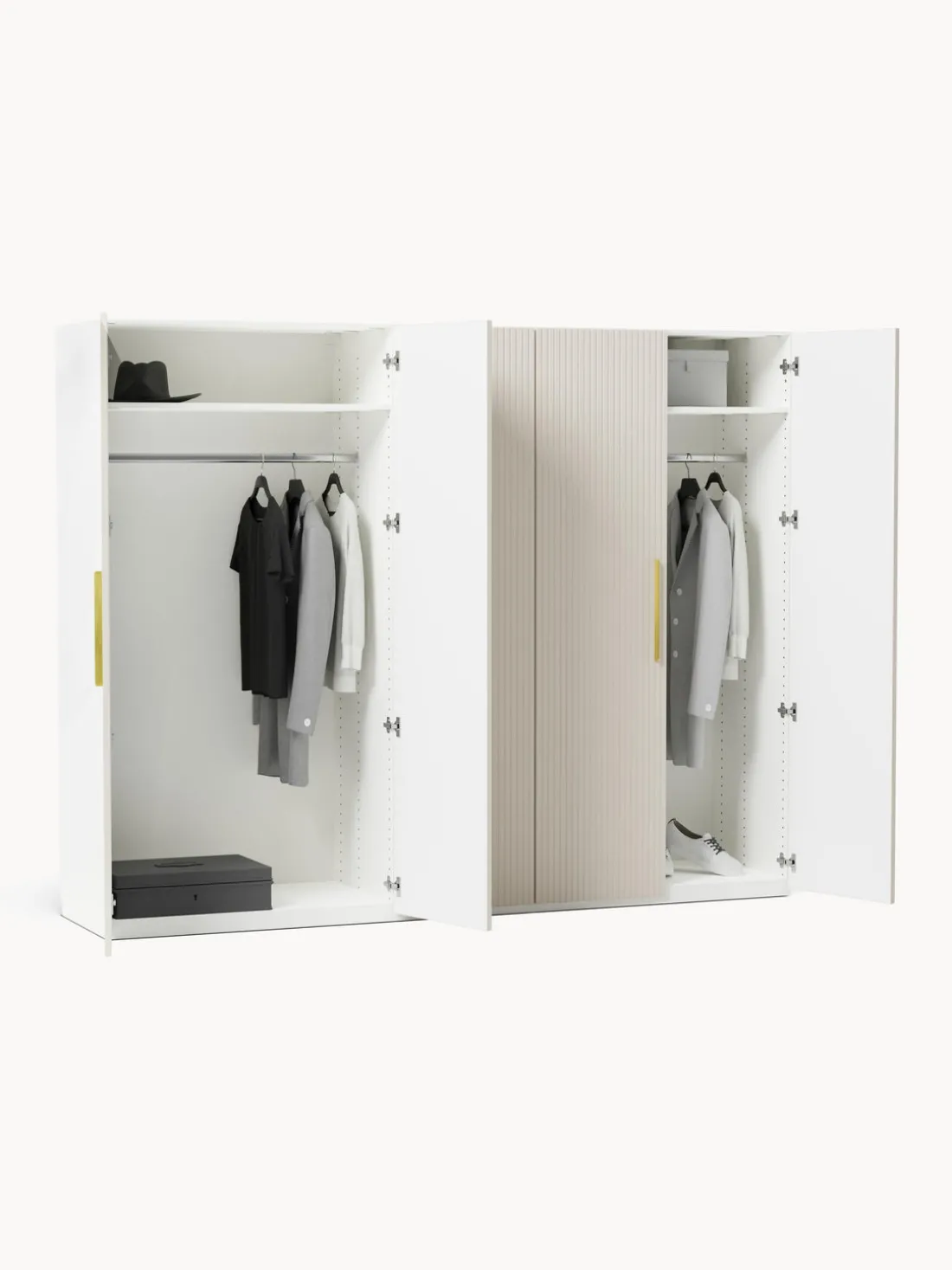 Armario modular Simone, An 250 cm, variantes diferentes