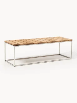 Banco de jardín de madera de teca Lux