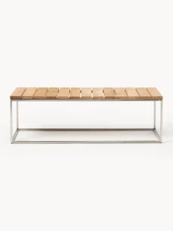 Banco de jardín de madera de teca Lux