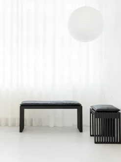 Banco de madera de caoba Rib