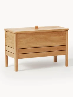 Banco de madera de roble con espacio de almacenaje A Line
