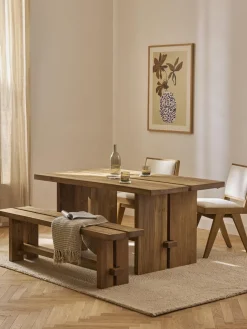 Banco de madera de teca Hugo, tamaños diferentes