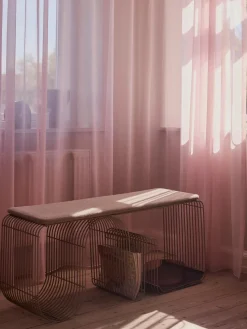 Banco de metal Curva