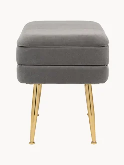 Banco de terciopelo con espacio de almacenamiento Pavlina