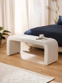 Banco en tejido bouclé Penelope