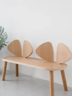Banco infantil de madera Mouse