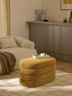 Banco pequeño tapizado con espacio de almacenamiento Alto