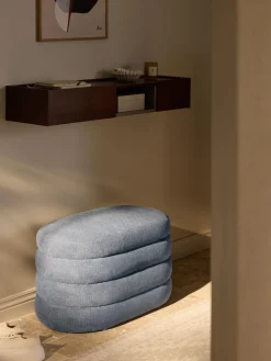 Banco pequeño tapizado con espacio de almacenamiento Alto