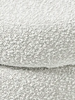 Banco pequeño tapizado en tejido bouclé con espacio de almacenamiento Alto