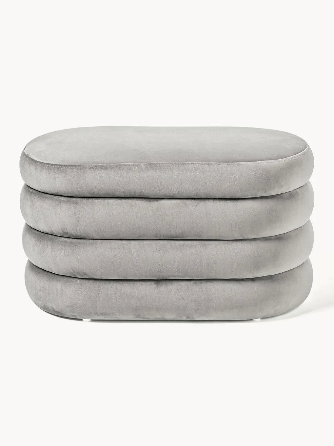 Banco pequeño tapizado en terciopelo con espacio de almacenamiento Alto