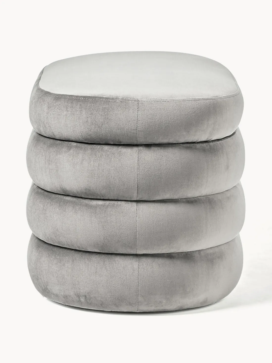 Banco pequeño tapizado en terciopelo con espacio de almacenamiento Alto