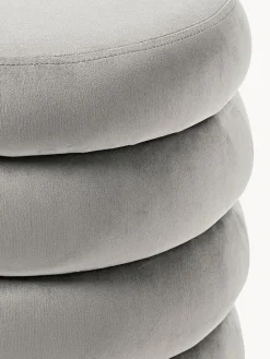 Banco pequeño tapizado en terciopelo con espacio de almacenamiento Alto