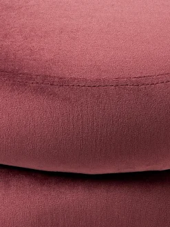 Banco pequeño tapizado en terciopelo con espacio de almacenamiento Alto