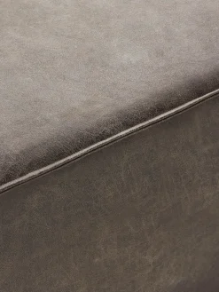 Banco tapizado en cuero reciclado Sanja