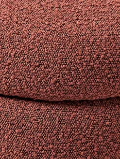 Banco tapizado en tejido bouclé con espacio de almacenaje Alto