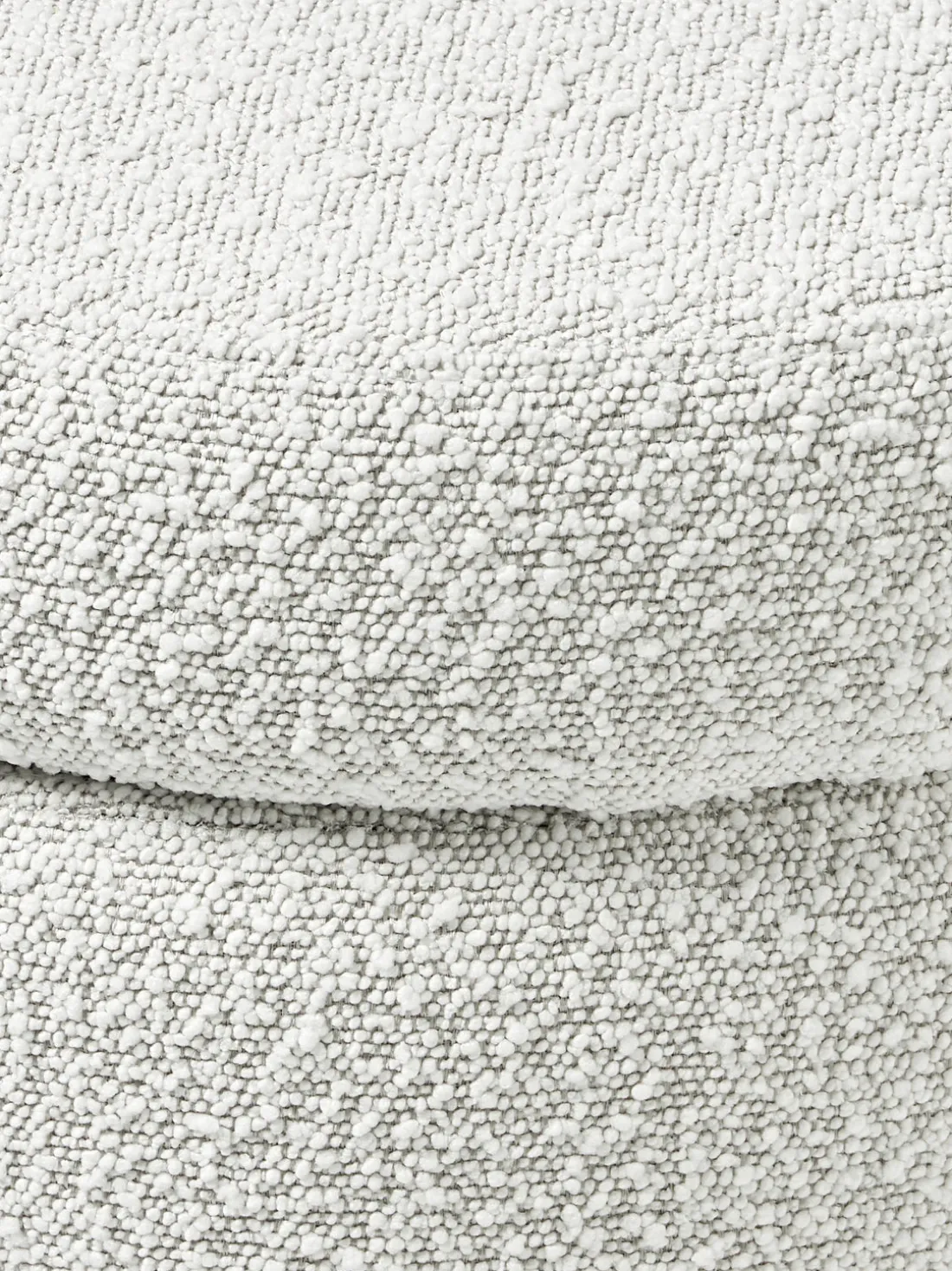 Banco tapizado en tejido bouclé con espacio de almacenaje Alto