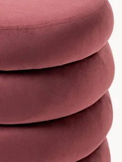 Banco tapizado en terciopelo con espacio de almacenaje Alto