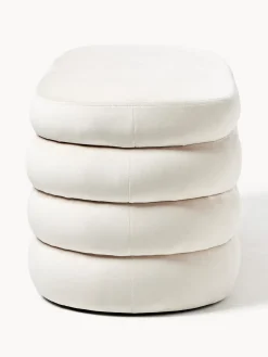 Banco tapizado en terciopelo con espacio de almacenaje Alto