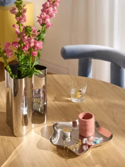 Bandeja decorativa de acero inoxidable Vine