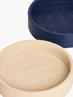 Bandeja decorativa de cuero Sirio