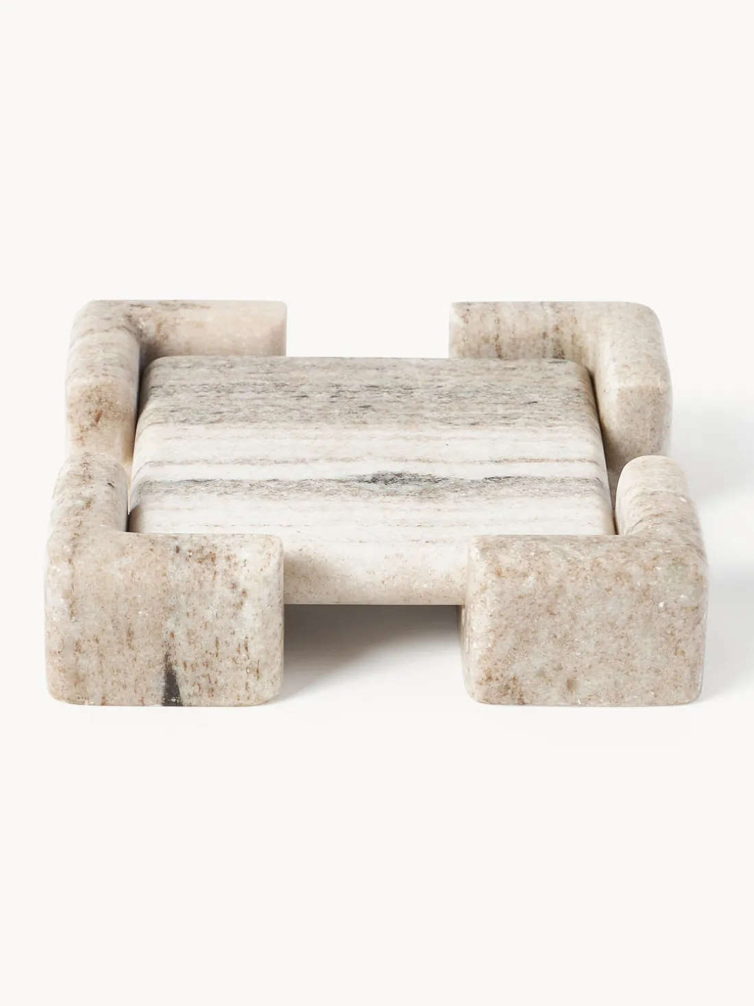 Bandeja decorativa de mármol Knud