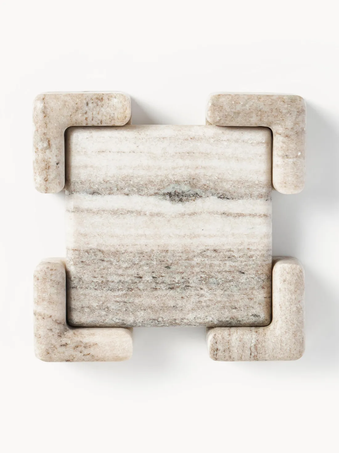 Bandeja decorativa de mármol Knud