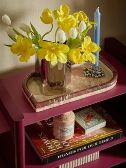 Bandeja decorativa de mármol Maba