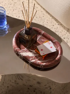 Bandeja decorativa de mármol Maba