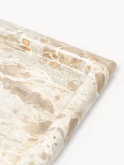 Bandeja decorativa de mármol Maba