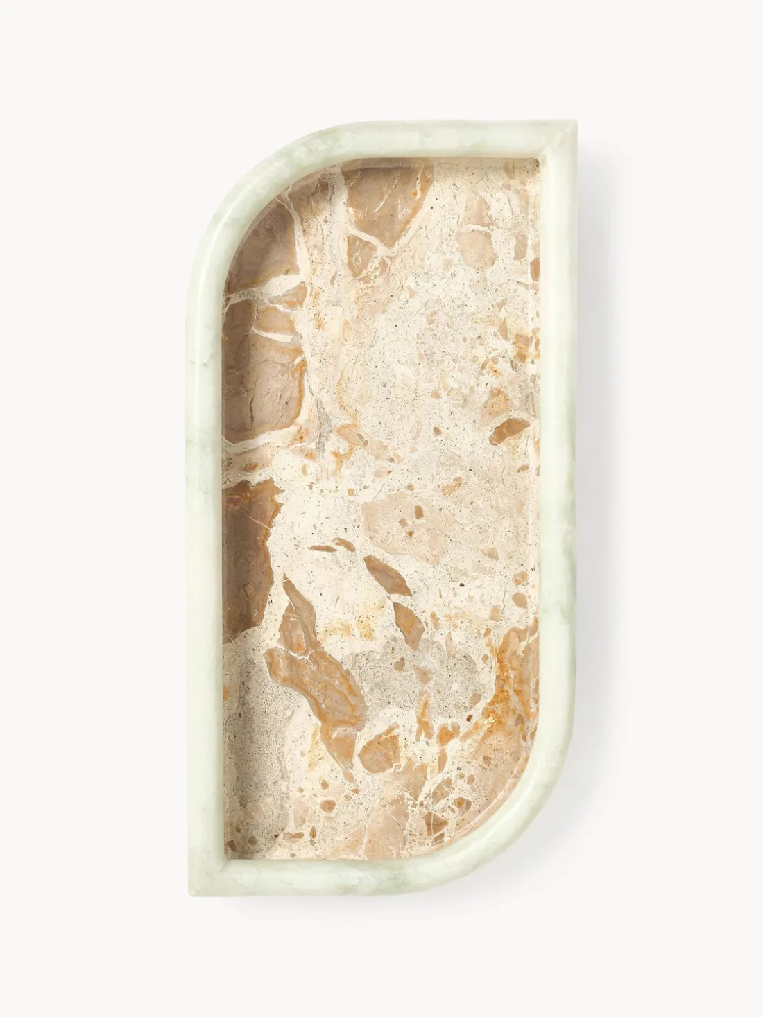 Bandeja decorativa de mármol Maba