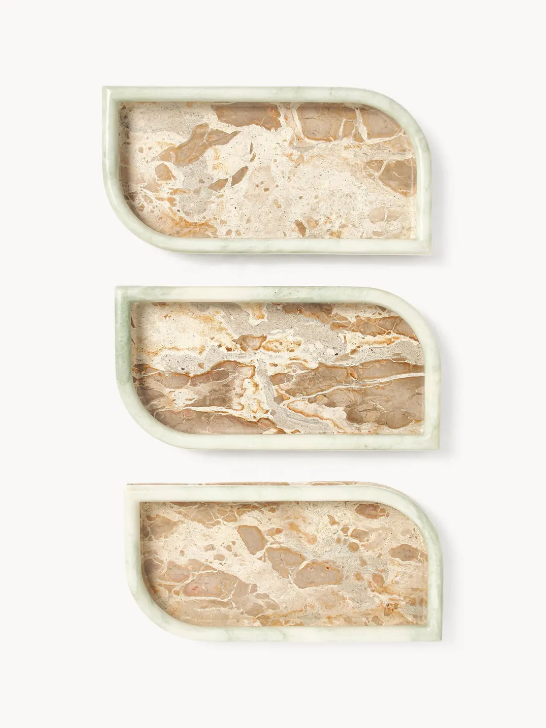 Bandeja decorativa de mármol Maba