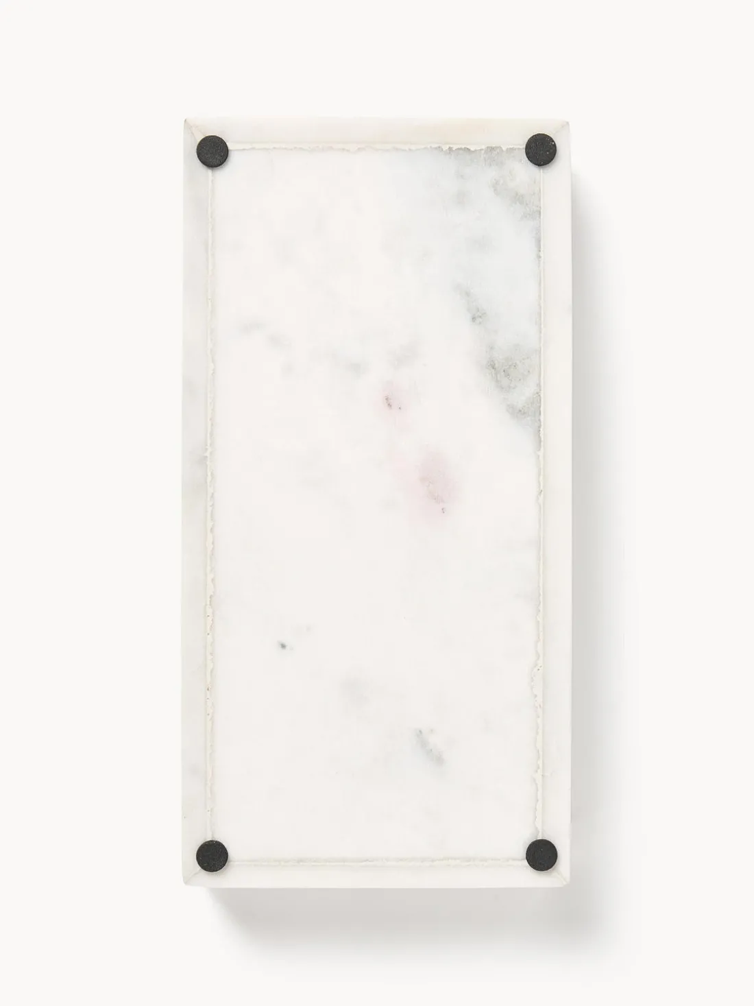 Bandeja decorativa pequeña de mármol Venice