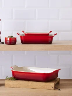 Bandeja rectangular de gres Tradition