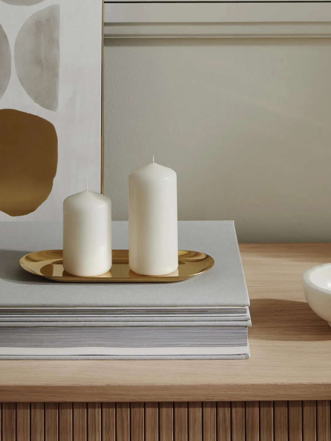 Bandeja redonda decorativa Samu