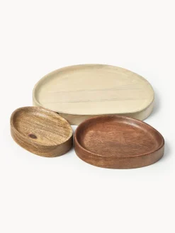 Bandejas decorativas de madera de mango Oda, 3 uds.